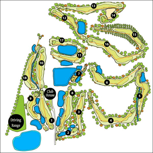 Mae Jo Golf Club layout